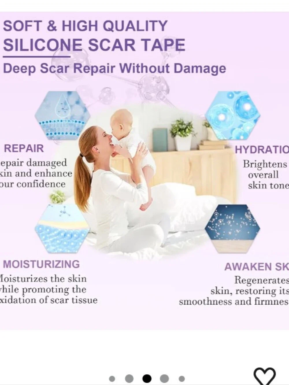 Silicone Scar Sheets, Advanced Medical Silicone Scar Tape(1.6